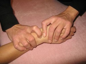 Séance d'ostéopathie